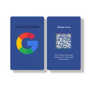 TapFive NFC Logotipo personalizado Soporte <span class=keywords><strong>de</strong></span> PVC Código Qr Tarjeta <span class=keywords><strong>de</strong></span> visita digital sin contacto para menú <span class=keywords><strong>de</strong></span> redes sociales del Hotel Compatible con <span class=keywords><strong>Google</strong></span> Review - Product Image 4