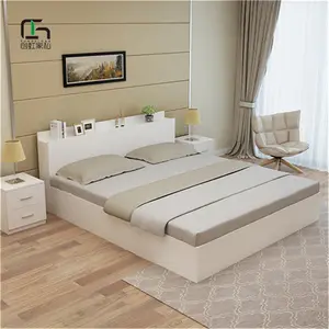 Popüler Custom Made Modern orta doğu tarzı yatak odası otel mobilya setleri ahşap
