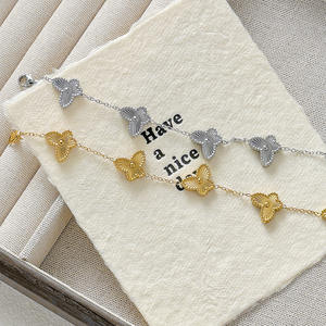 Ingrosso gioielli in ottone da donna placcati oro di lusso classico luce romantici a forma di farfalla braccialetti regali Pulsera Mariposa - Product Image 3