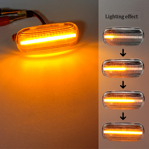 Feux de position latéraux dynamiques à lentille claire LED pour Audi A3 S3 8P A4 S4 RS4 B6 B7 B8 A6 S6 RS6 <span class=keywords><strong>C5</strong></span> - Product Image 3