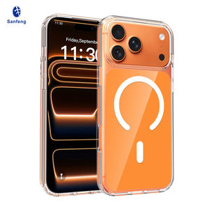 Funda Nueva <span class=keywords><strong>de</strong></span> Fábrica <span class=keywords><strong>de</strong></span> Alta Calidad para iPhone 17 Pro Max con Cubierta Trasera Naranja Anti-Rayones, Magnética, con Bolsas <span class=keywords><strong>de</strong></span> Aire Integradas - Product Image 1