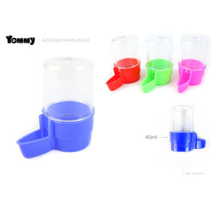 ที่ให้น้ำนกยอมมี่ 60 มล. แบบใสพร้อมฐานสี สำหรับอุปกรณ์เสริมกรงนก - Product Image 2