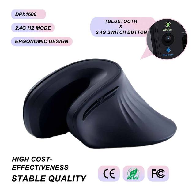 Wholesale Vertical Ergonomic Mouse Custom Rechargeable Vertical Ergonomic Optical Mouse
