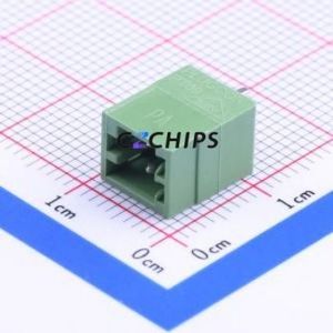 31373102 Plug-in Terminal Block Through hole Component (THT),P=2.5mm Connector Board-to-Board / Socket - Closed 1x2P 2.5mm Green - Product Image 1