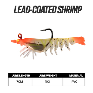 Leurre souple réaliste lumineux en PVC bionique, 7cm 10g, multi-segments, lot de 3, avec boîte de rangement, lesté pour la pêche - Product Image 5