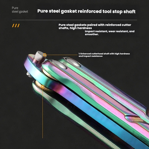 Training Blade Folding Blade Swinging Blade Effective Shaft Sleeve System <b>AB</b> Thug Color Titanium Butterfly Knife Practice Blade - Product Image 6