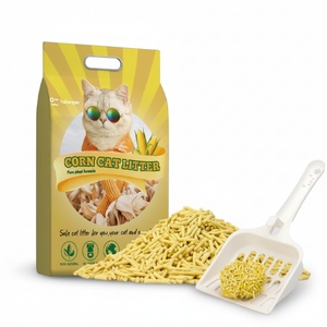 6L 10L <b>20L</b> Custom Size Packaging Wholesale Clumping Dust Free Flushable Dust Free Non Stick Bottom Bulk Corn Cat Litter - Product Image 1