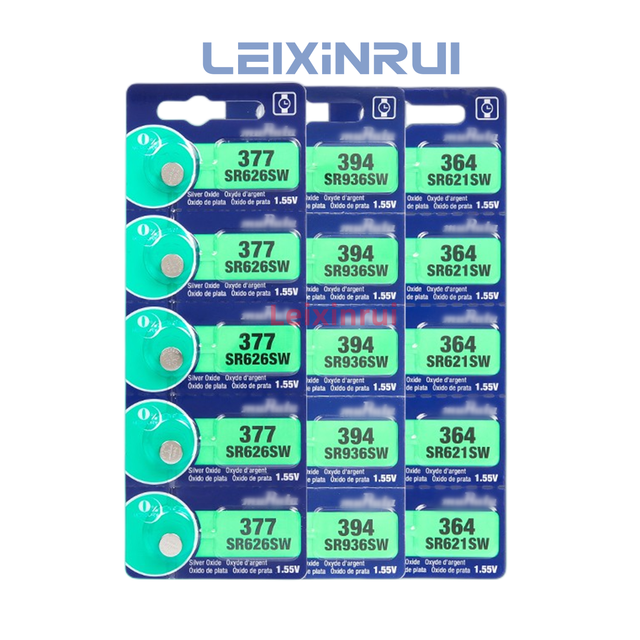 Original Watch Button Battery 1.55V 377 364 321 375 379 362 315 317 395 346 397 337 394 335 373 319 SR621SW SR626SW SR920SW