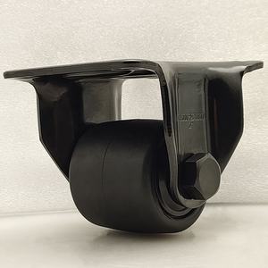 2 Zoll feste Rolle schwarze Nylon Rad rollen starre Rolle - Product Image 6