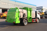 Camion à ordures alimentaires Dongfeng Dolica D7 4x2 10 CBM à chargement latéral, hermétique, avec séparation sec-humide, pour collecteur de déchets de restaurant