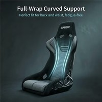 JIABEIR 9001 Sièges de voiture modifiés en tissu universels de style sport avec une touche de course élégante, nouveau design