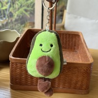 Avocado knuffel zacht ijzeren sleutelhanger tas hanger Kawaii avocado pop cartoon fruit gevulde pop kinder verjaardagscadeau