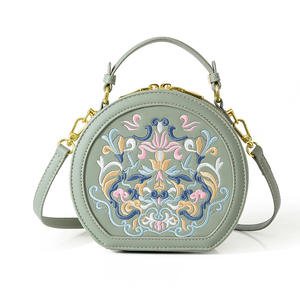 New Chinese Style <b>Small</b> Round Handbag Premium Embroidered Stylish Crossbody Bag <b>For</b> Daily Use <b>Gift</b> <b>Idea</b> <b>Women</b> Purses - Product Image 5