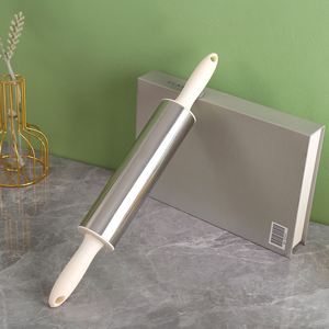Best Price 201 Stainless Steel Baking <b>Rolling</b> <b>Pin</b> Durable Kitchen Accessory for Pastry Dough <b>Rolling</b> & Baking - Product Image 4