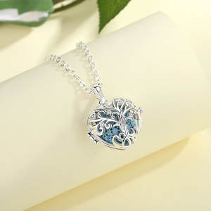 Pendentif en forme de cœur, huile essentielle en pierre de lave, aiguisoir en boule, clochette d'ange, appel harmonie <span class=keywords><strong>Bola</strong></span> - Product Image 3