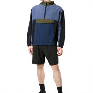 Chaqueta Cortavientos Personalizada para Hombre con Capucha y Cierre de Cremallera, Ropa de Abrigo Informal de Otoño con Bolsillo Delantero con Solapa y Cremallera - Product Image 2