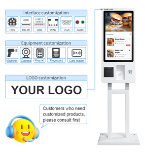 Terminal de Pedidos Autoservicio de 23.6, 27 y 32 Pulgadas para <span class=keywords><strong>McDonald</strong></span>'<span class=keywords><strong>s</strong></span>, Kiosco de Pared con Escáner de Código QR para Pagos, Kiosco de Pedidos Automatizado para Restaurantes - Product Image 4