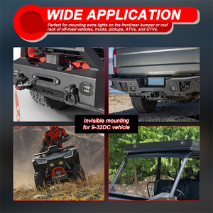 2 pièces, phare antibrouillard LED pour camionnette tout-terrain, 4,8 pouces, montage encastré, <span class=keywords><strong>12</strong></span> <span class=keywords><strong>volts</strong></span>, faisceau combiné, 60 W - Product Image 3