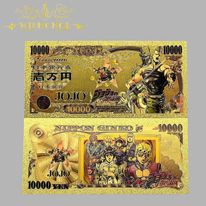 Nuovo <span class=keywords><strong>Anime</strong></span> Giapponese <span class=keywords><strong>JOJO</strong></span> 2026 Placcato in Oro 24K per Collezione - Product Image 4