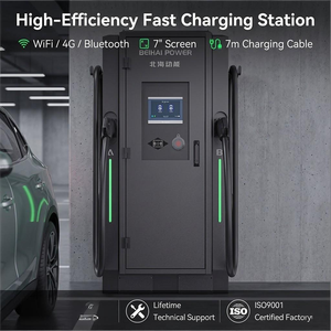 สถานีชาร์จเร็วกระแสตรงแบบ Heavy-Duty 240kW พร้อมหัวชาร์จ 4 หัว 250A กระแสสูง 380V กำลังไฟคงที่ สำหรับการชาร์จเร็วสาธารณะ - Product Image 4