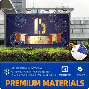 Banderoles et enseignes en vinyle personnalisées pour événements professionnels en extérieur, bannière personnalisée avec photos et texte en couleur - Product Image 4