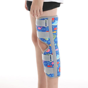 Rodilleras ajustables con logotipo personalizado para piernas, inmovilizador <span class=keywords><strong>de</strong></span> piernas, soporte estabilizador <span class=keywords><strong>de</strong></span> <span class=keywords><strong>rodilla</strong></span> con férula para niños - Product Image 4