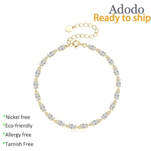 Fashion Jewelry Eco-friendly <b>Copper</b> 14k Gold Filled Marquise-cut 3*6mm Vvs Gra Zircon Diamond Tennis <b>Bracelet</b> for Women - Product Image 1