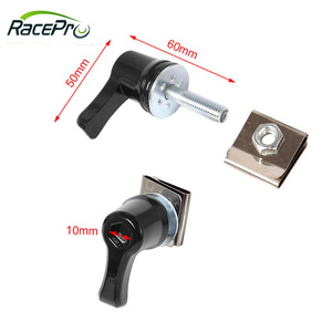 RACEPRO nouveau pour Harley Touring Dyna <span class=keywords><strong>CVO</strong></span> Ultra Classic Road Glide break <span class=keywords><strong>Deluxe</strong></span> moto selle levier boulons de verrouillage et écrous - Product Image 3