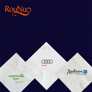 Rounuo Personnalisé <span class=keywords><strong>Serviette</strong></span> <span class=keywords><strong>Papier</strong></span> Restaurant Utiliser 4 plis serviettes <span class=keywords><strong>en</strong></span> <span class=keywords><strong>papier</strong></span> - Product Image 5