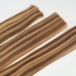 Extensions de cheveux humains vierges européens faites à la main en gros, invisibles, semi-injectées, ruban adhésif, boucles italiennes, vague naturelle, vague profonde - Product Image 3