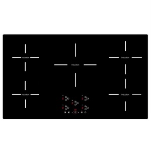 Table de cuisson à <span class=keywords><strong>induction</strong></span> à 5 brûleurs de <span class=keywords><strong>90</strong></span> <span class=keywords><strong>cm</strong></span> avec îlot intégré Smart APP Control pour usage domestique - Product Image 6