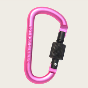 Mousqueton noir, clip carabineur, anneau en D en aluminium de 3 pouces, grand mousqueton avec porte-clés, crochet pour porte-clés - Product Image 6