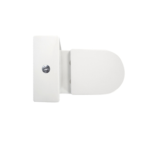 WC en céramique blanche lisse et propre, à double chasse d'eau, à couplage étroit, WC modernes pour salle de bain, commode - Product Image 6