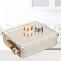 Cerradura Magnética Eléctrica de CC de 12 V con Cilindro de Latón y Llave Computarizada para Control de Acceso a Puertas de Apartamentos