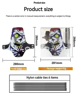 ENLEE Fahrradschutzbleche Vorne/Hinten Universal Radschutz MTB Rennrad Spritzschutz Fahrradzubehör - Product Image 6