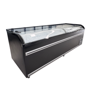 Congélateur coffre commercial à vitre incurvée 500L-700L, vitrine à glaces à porte coulissante pour <span class=keywords><strong>supermarché</strong></span> - Product Image 6