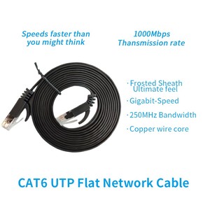 <span class=keywords><strong>Plat</strong></span> Cat6 utp cordon de raccordement Cat6 Câble Réseau <span class=keywords><strong>RJ45</strong></span> Ethernet Lan Câble Haute Qualité Meilleur prix - Product Image 4