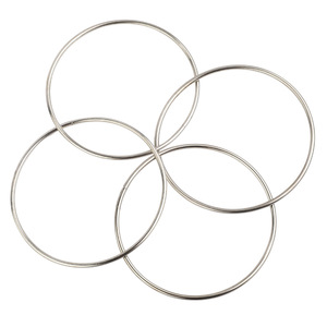 แหวนวิเศษเชื่อมต่อกันสี่วง ขนาดเส้นผ่านศูนย์กลาง 10 ซม. อุปกรณ์มายากล ของเล่นขายริมทาง - Product Image 1