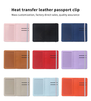 Porte-cartes d'identité et de passeport vierges en cuir PU de haute qualité, impression recto-verso, sublimation