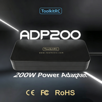 Adaptateur d'alimentation DC ToolkitRC ADP200 200W 12V 16.7A pour chargeur RC ToolkitRC M6D M8P