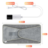 Ceinture chauffante électrique portable et pliable pour le bas du dos, thermostat multi-niveaux, chauffe-taille pour la maison et le bureau