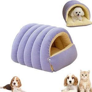 Wholesale Plush <b>Cat</b> Bed for Indoor <b>Cats</b> Washable <b>Cat</b> Sleeping Bed House Sleeping Bag Self Warming Pet Bed for <b>Cats</b> Small <b>Cat</b> Bed - Product Image 3