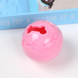 Pelota de juguete para perros TPR con campana, juguete masticable duradero para mascotas, 6.5 cm, color aleatorio, dispensador de comida para mascotas - Product Image 4