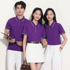 เสื้อโปโลปักโลโก้ตามสั่ง ผู้ชาย ผู้หญิง ผ้าฝ้ายผสมโพลีเอสเตอร์ สำหรับพนักงานธุรกิจ ชุดยูนิฟอร์มพรีเมียม เสื้อกอล์ฟ - Product Image 4
