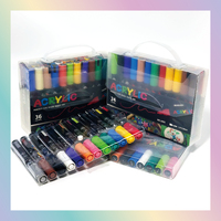 Bestationery Acrilicos Marqueurs d'art personnalisés imperméables pour coloriage, graffiti, peinture acrylique permanente, ensemble de stylos marqueurs d'art