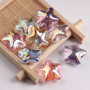 Abalorios de Estrella Pentagrama Iridiscente UV, Cabujones de Estrella para Manualidades, Adornos - Product Image 1