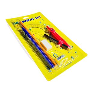 Bonne mode règle ensemble géométrique taille-crayon gomme ruban adhésif enfants et école 10 pièces école <span class=keywords><strong>mathématiques</strong></span> papeterie ensemble - Product Image 5