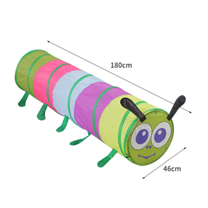 Trong nhà đồ chơi mềm ống trẻ em chơi Đường Hầm cho trẻ mới biết đi pop-up bò qua đường hầm cho trẻ em và chó làm bằng polyester bền - Product Image 5