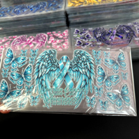 Proveedor Profesional de Envolturas para Vasos de 16oz/24oz/40oz con Diseño de Dibujos Animados, Adhesivos UV para Vasos Transparentes, Lavables e Impermeables