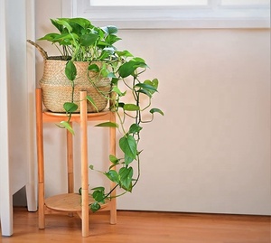 Support à fleurs en bambou empilable et durable de style moderne <span class=keywords><strong>pour</strong></span> plantes Mobilier de maison <span class=keywords><strong>pour</strong></span> le sol Décoration intérieure - Product Image 2
